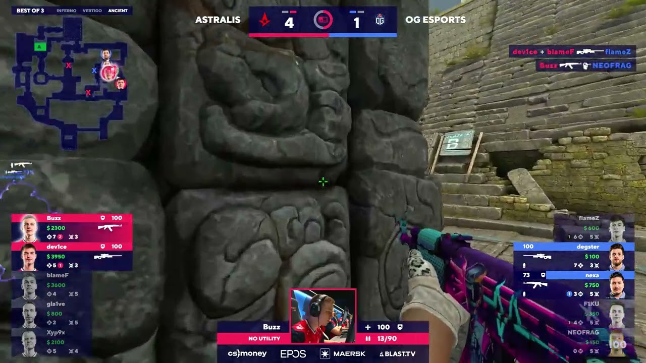 dev1ce and buzz 5v2 clutch vs OG