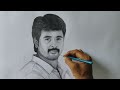 Sivakarthikeyan pencil drawing using apsara graphite pencil  live art chennai