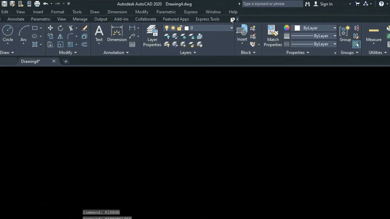 How Replace Missing Tool Ribbon (Auto CAD & Civil 3D) - YouTube