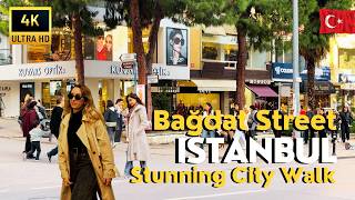 🇹🇷 Türkiye Istanbul 2025 Bagdat Street 4K Walking Tour 2025 | Luxury Brands, Cafes \& Vibrant Streets