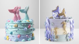 10+ Ocean Themed Cake Decorating | Most Satisfying Cake Decorating Recipes | Tasteful