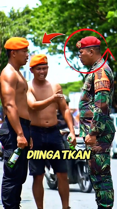 Claiming to be a member of the 0rmas who always causes trouble, the TNI reprimanded him‼️#shorts