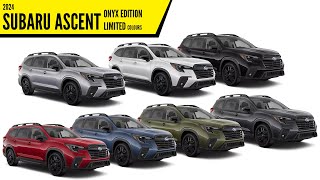 2024 Subaru Ascent Onyx Edition Limited Colors – All Options - Images | AUTOBICS