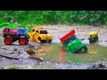 Tata Truck Ashok, Leyland Truck | Jcb, Auto, Thar @ccident in Mud Pound ? CSM Toys