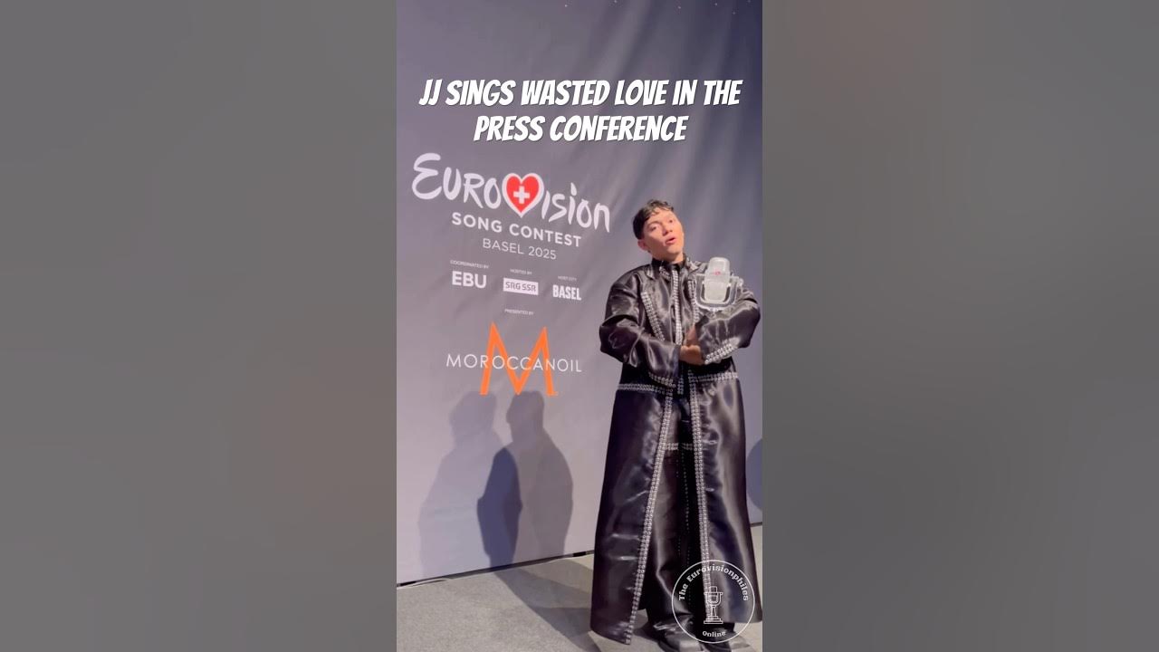 JJ π¦πΉ takes our request and sings Wasted Love in the Press Centre #eurovision2025 #jj #wastedlove JJ π¦πΉ takes our request and sings Wasted Love in the Press Centre #eurovision2025 #jj #wastedlove