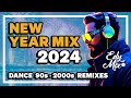 Remixes dance music 90s2000s new year mix 2024  no comando das mixagens dj edy mix