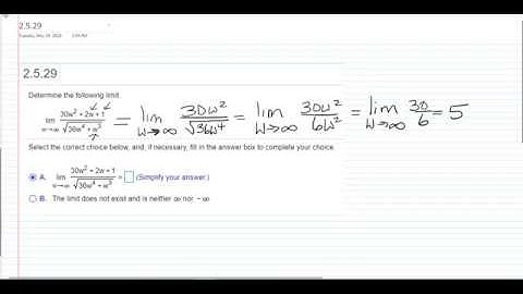 Shortcut to find limit approaching infinity of rational expression involving square root