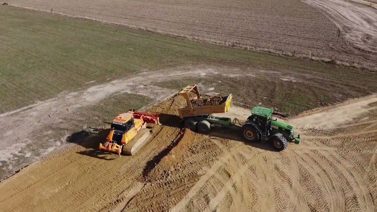 Terrassement parc éolien