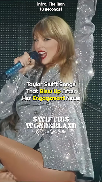 Taylor Swift Songs That BLEW UP After Her Engagement ❤️🔥 | #taylorswift #shorts
