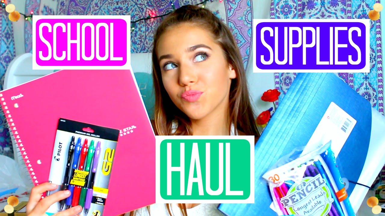 Back to School Supplies Haul 2016 || Paige Elizabeth
