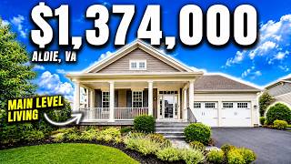 Inside a 5600 sqft MAIN LEVEL LIVING Home in Willowsford Loudoun County VA Home Tour