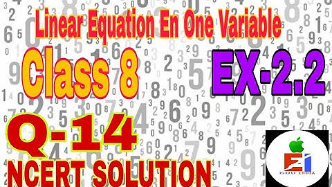Ex-2.2 | Q-14 | Class 8 Maths | Linear Equation in One Variable | NCERT-CBSE | Solutions |