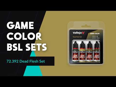 Video: Vallejo Game Color 72392 mrtvolná kůže – sada 4 barev (18 ml)