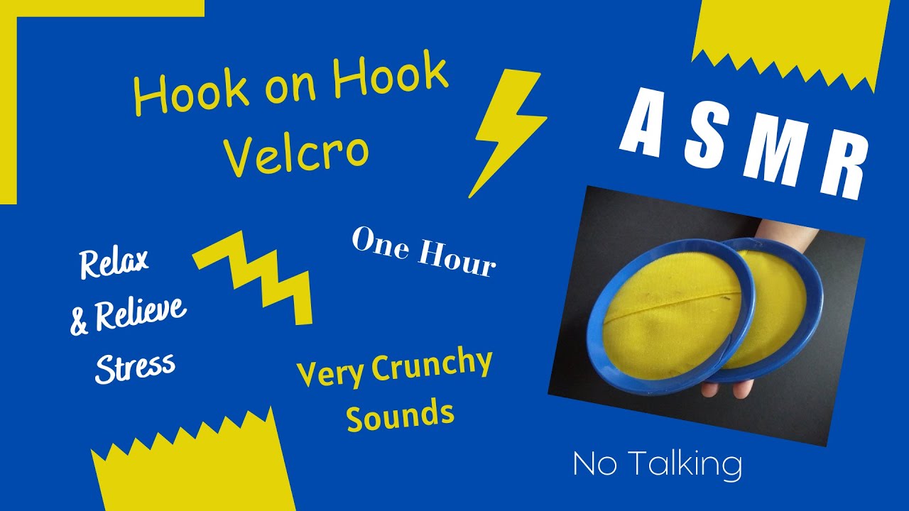 [ASMR] Hook on Hook Velcro ~ Very Crunchy Sounds ~ No Talking | Relax & Relieve Stress