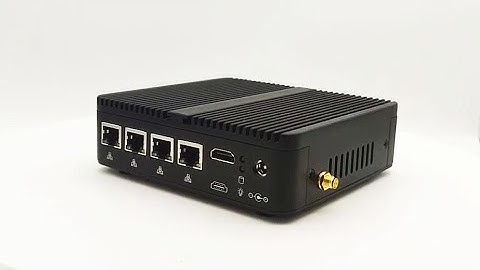 VenBOX Industrial Fanless mini PC with Intel Celeron J4125, COM, 4*LAN, Pfsense, VPN, Firewall