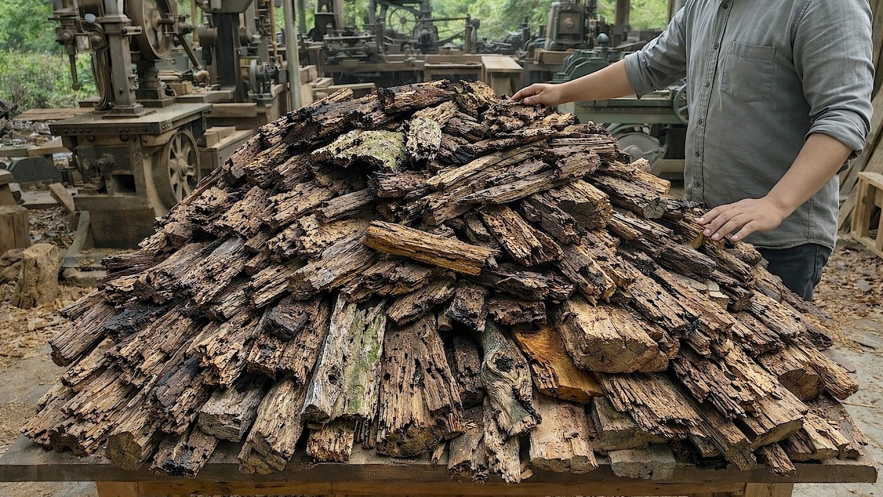 The Unusual Table—A 75-Year-Old Craftsman Creates a Dining Table from Discarded Wood // Discover It!