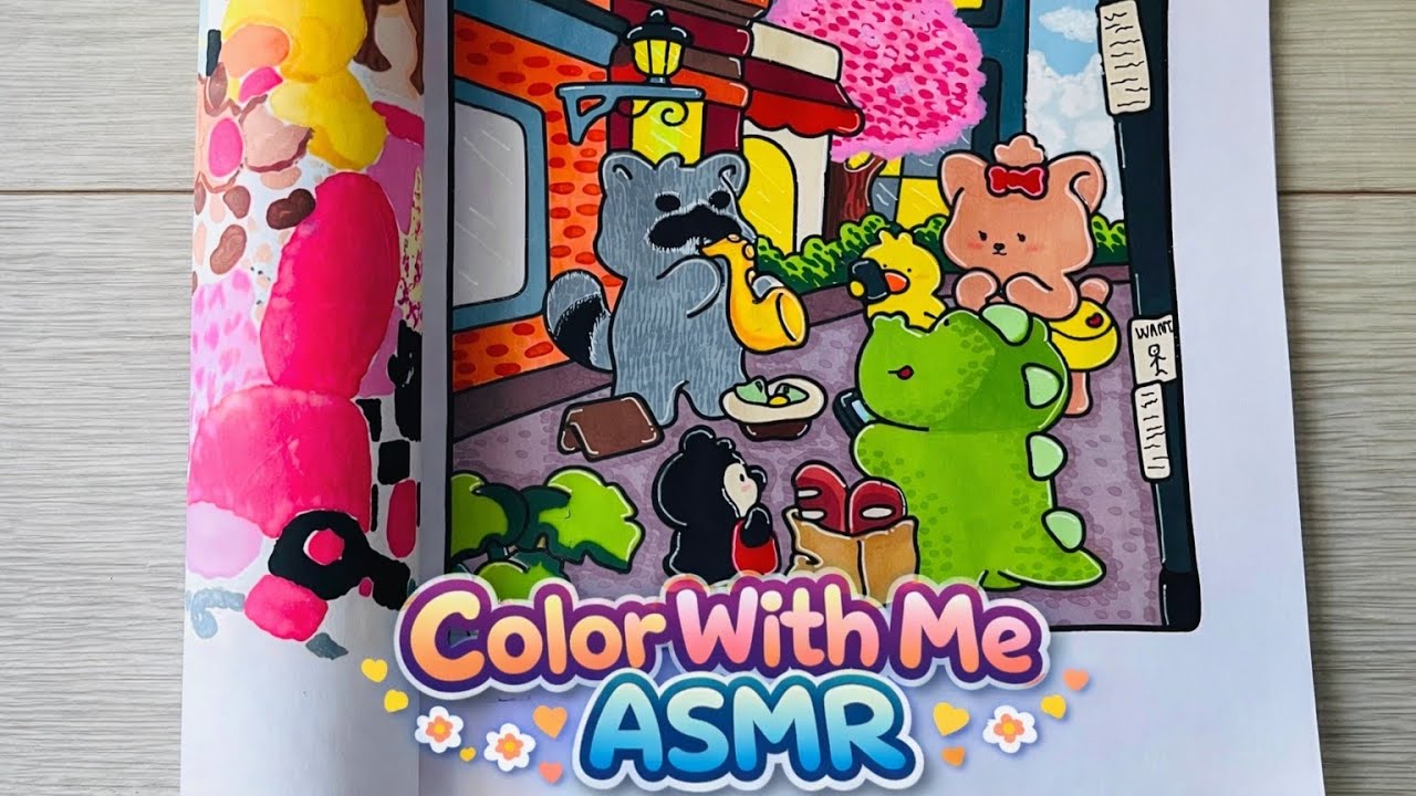 Color With Me ASMR | Fuzzy Workies (Cozy Day Out)