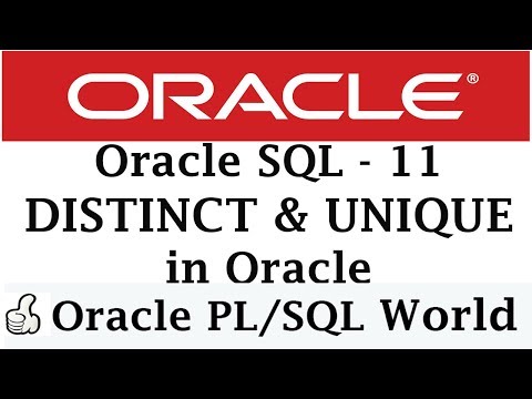 DISTINCT Clause & UNIQUE Keyword in Oracle | Oracle Tutorials for Beginners