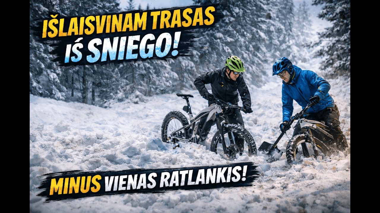 Išlaisvinam trasas iš sniego… ir minus ratas