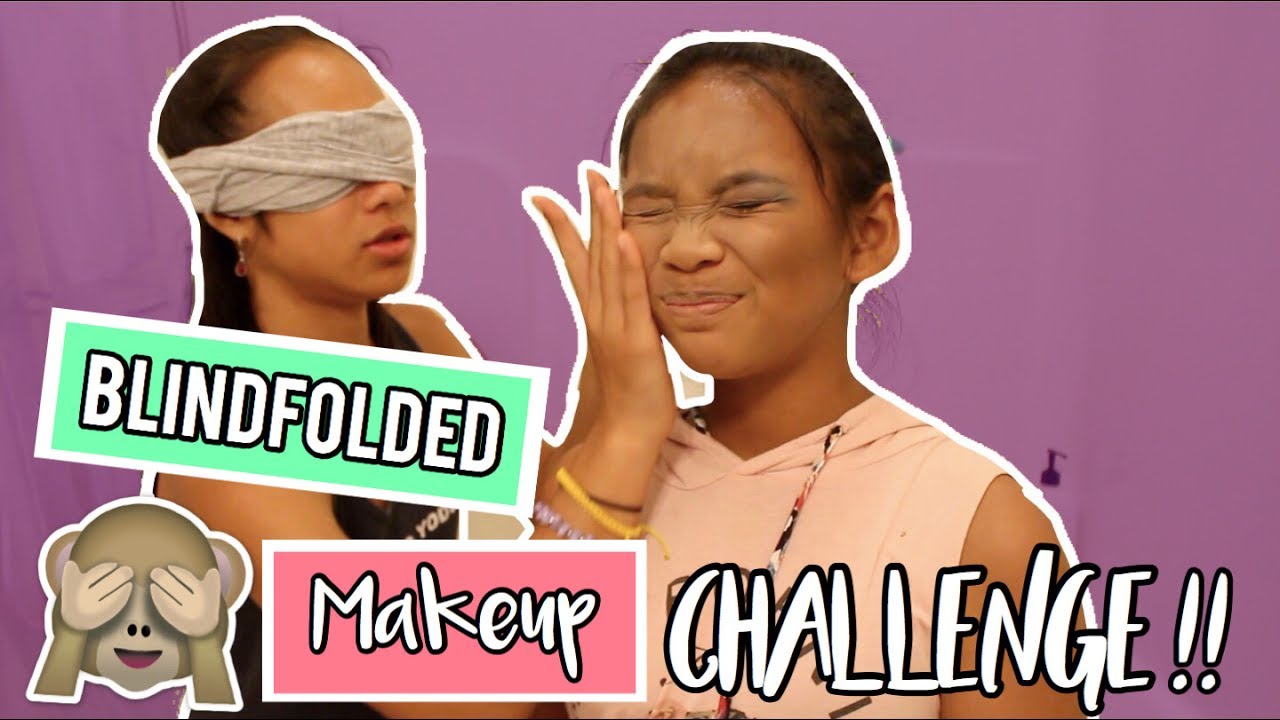 Blindfolded Makeup Challenge | Nancy Inthasit