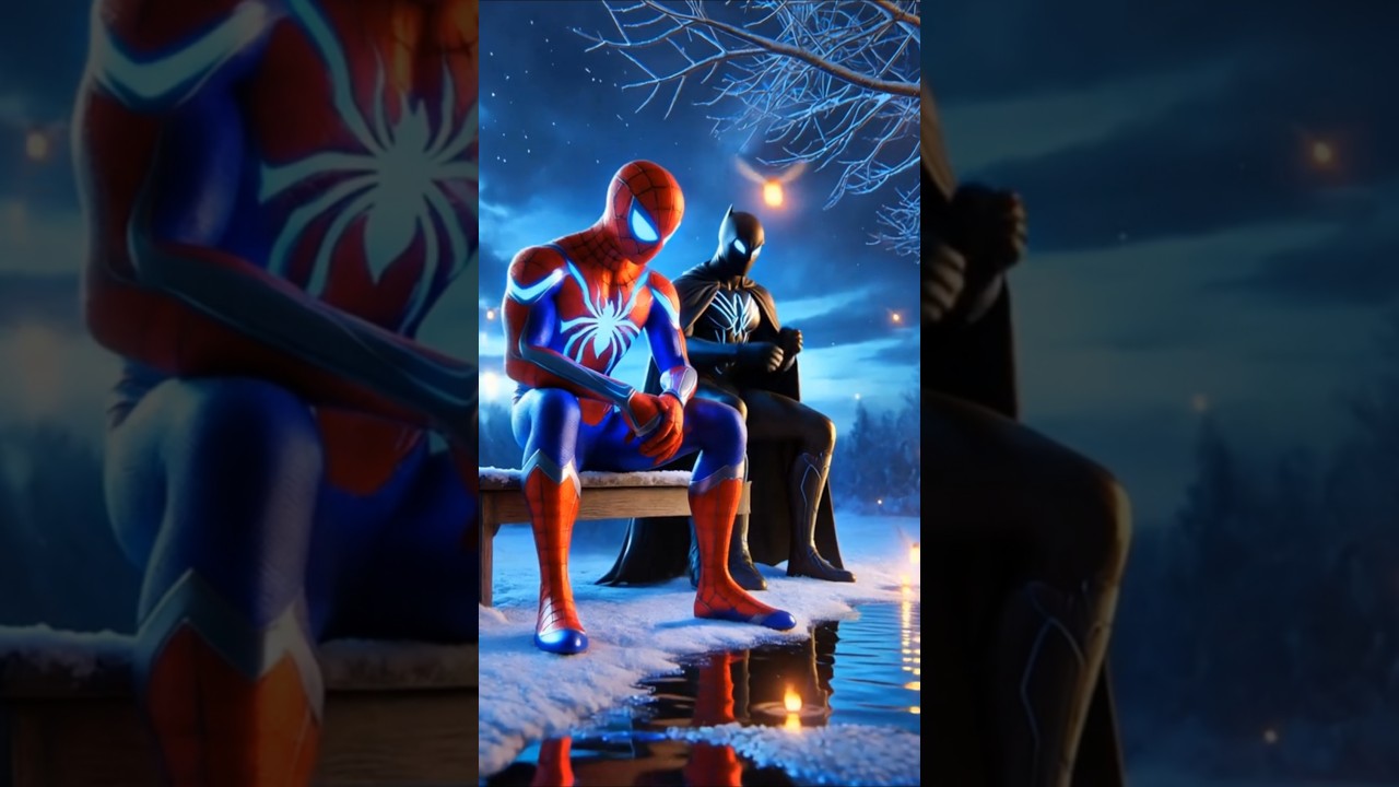 Spider-Man & Batman Bring Snow to a Hot Farmer #SpiderMan #BatmanStory #ai #shorts