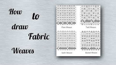 How to draw fabric weaves