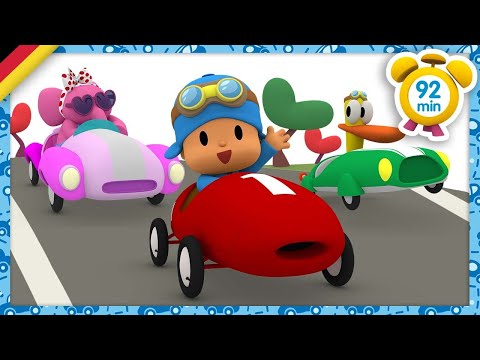 🏎️ POCOYO DEUTSCH - Der Rennwagen-Superstar [ 92 minuten ] | CARTOONS und SERIEN für KINDER
