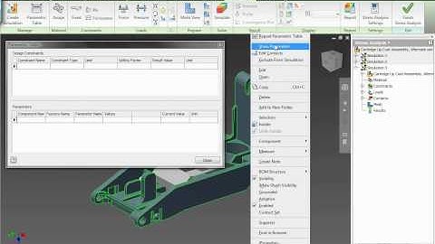 Inventor Professional, Parametric Optimization