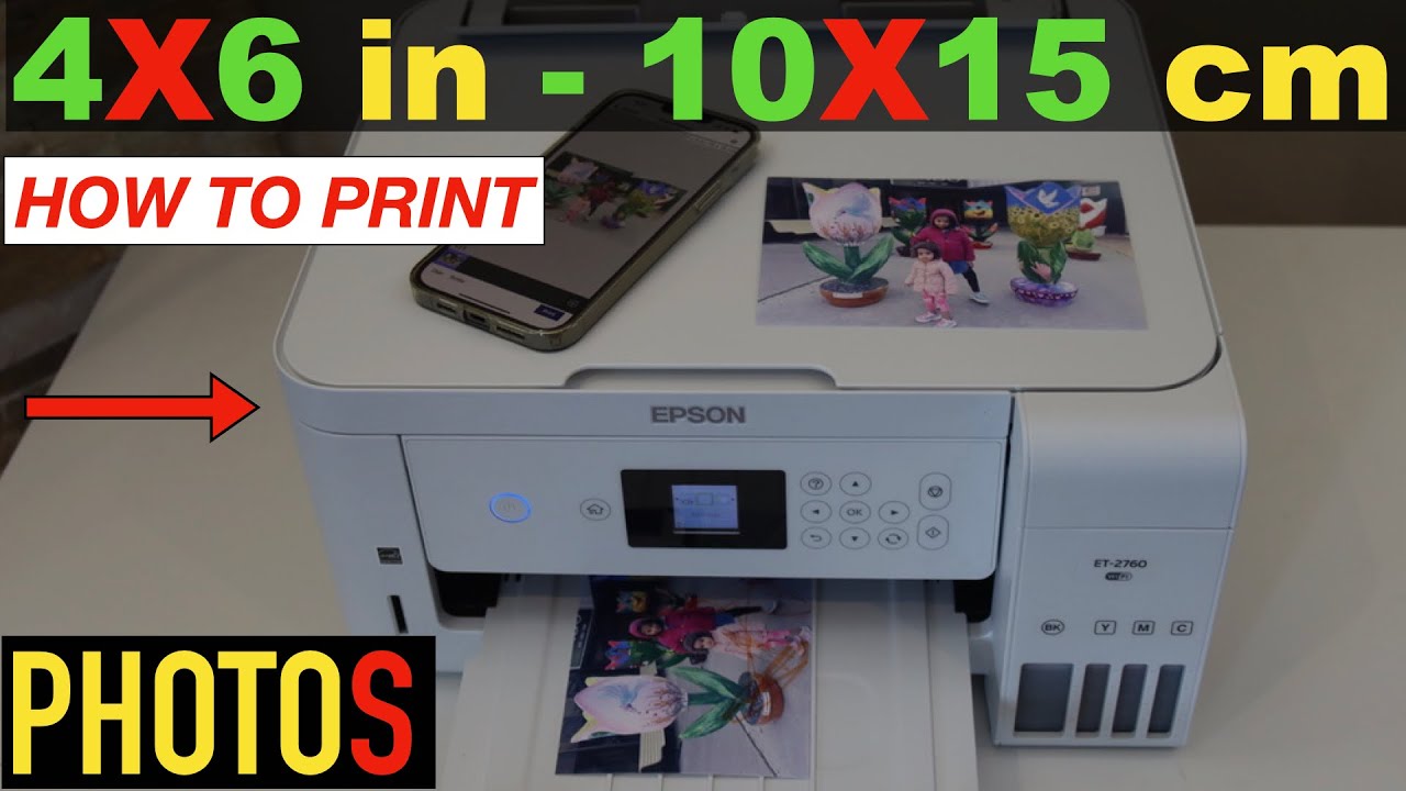 How To Print 4x6 Photos On Epson Printer YouTube