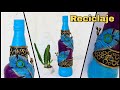 Como hacer manualidades con botellas de vidrio /Manualidades con reciclaje | Bottle Art.