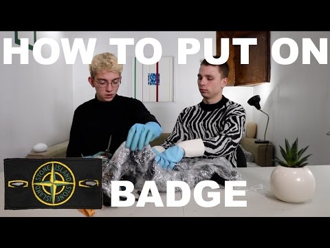 HOW TO PROPERLY PUT ON A STONE ISLAND BADGE