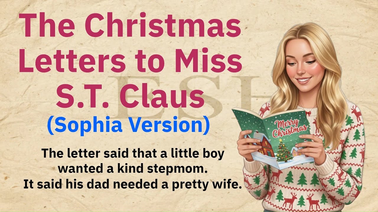 The Christmas Letters to Miss S.T. Claus (Sophia Version) | Learn English Easy Story (A1-A2 Level)
