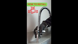 How to install a kitchen faucet #diyplumbing #faucet