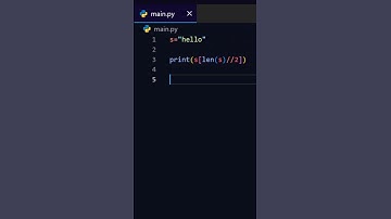 Get Middle char of string using Python  #coding #python #programming
