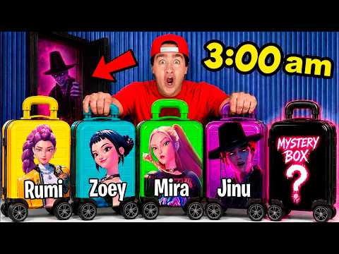DON'T OPEN KPOP DEMON HUNTERS MYSTERY SUITCASES AT 3AM!