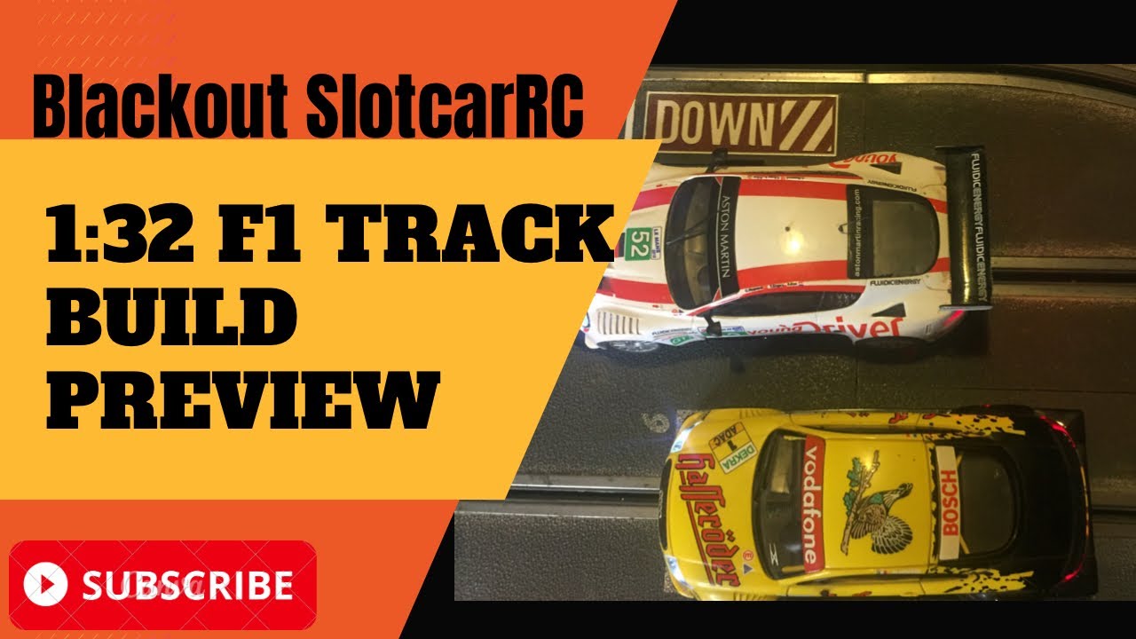 The SCX F1 New Track Build Layout Preview 4x8 1:32 - YouTube