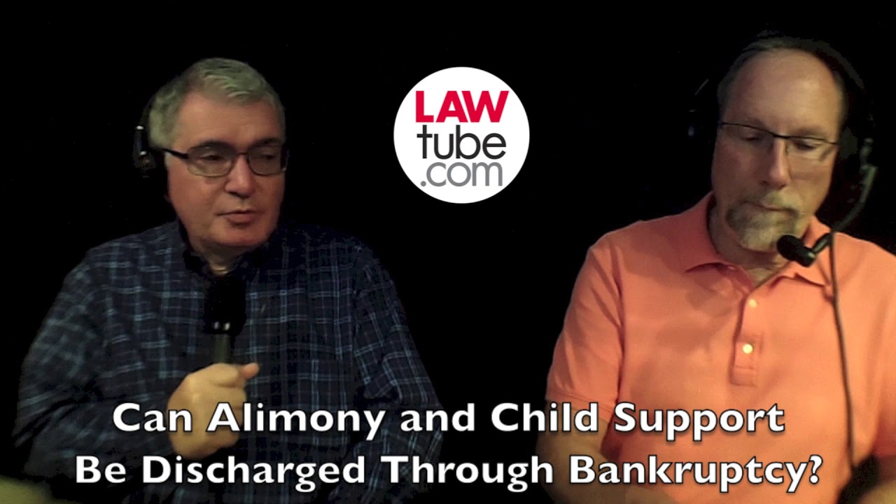 Can alimony or child support be discharged in bankruptcy?