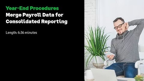 Sage 300 Construction and Real Estate - Merge Payroll Information for Consolidated Reports