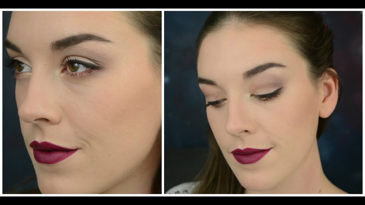 Burgundy makeup ft. Makeup revolution liquid lipstick 