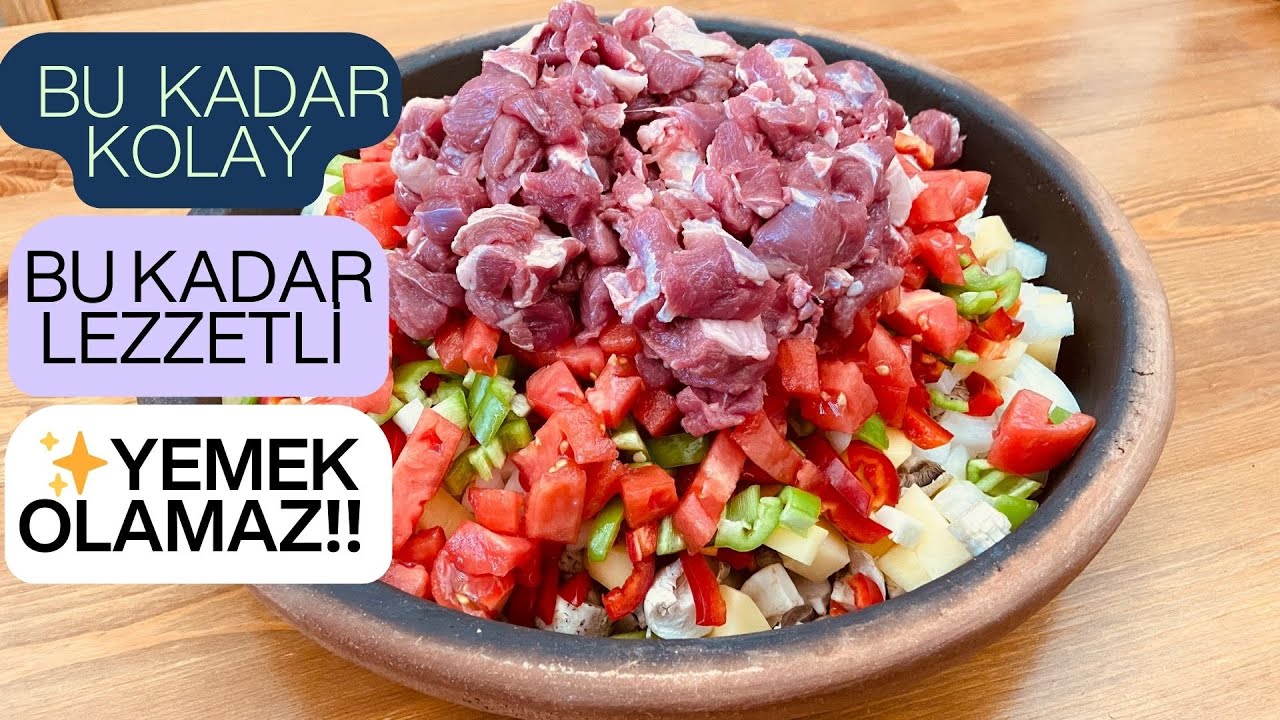✨ BU KADAR KOLAY VE LEZZETLİ BİR YEMEK OLAMAZ‼️ Muhteşem Ana yemek / Etli Tepsi Yemeği ????