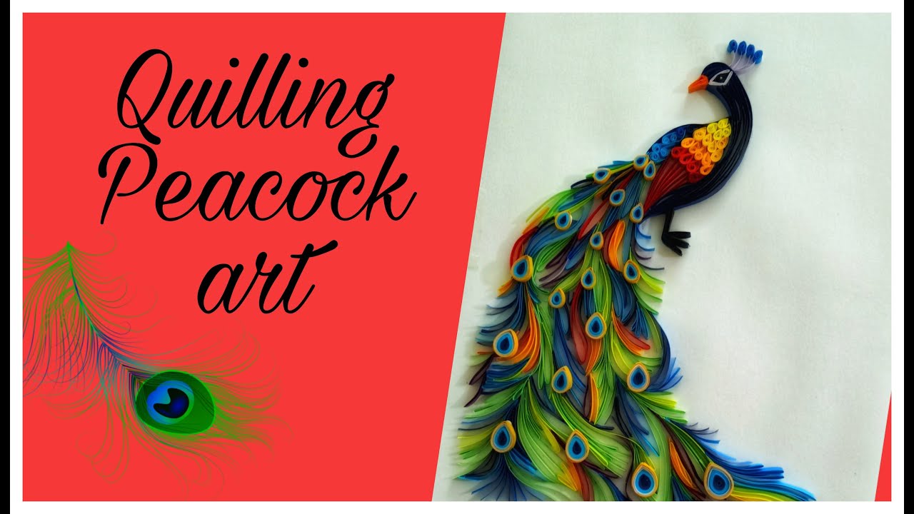 Quilling Paper Peacock Quilling Paper Peacock wall Hanging How to