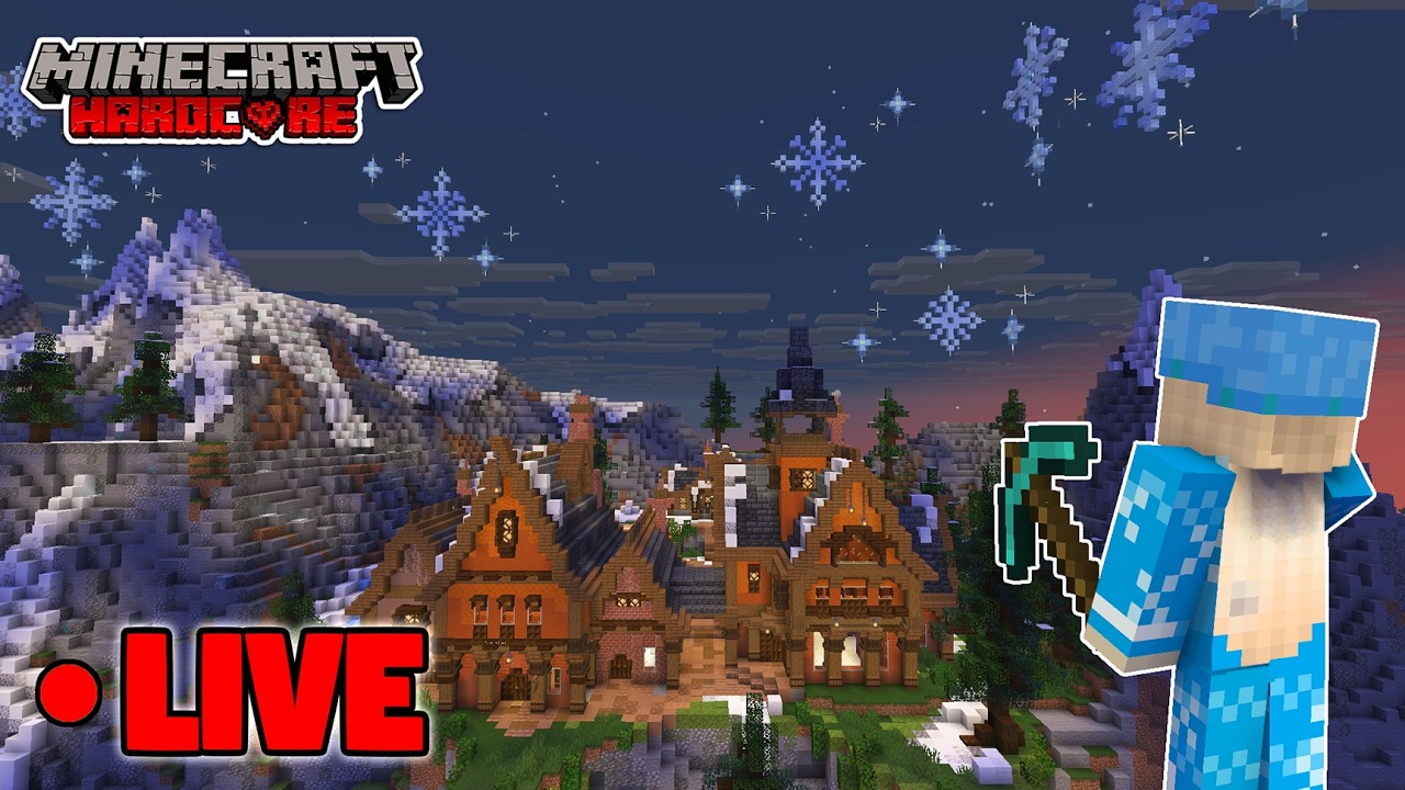 Hardcore Minecraft LIVE - Candyland Building + More (23,460 day world ...