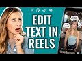 How To Edit Text In Instagram Reels | Add Multiple Text Clips