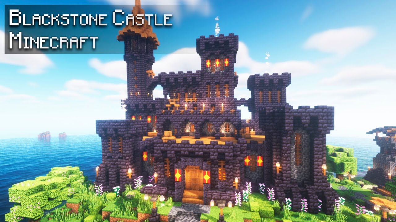 Medieval castle house for minecraft