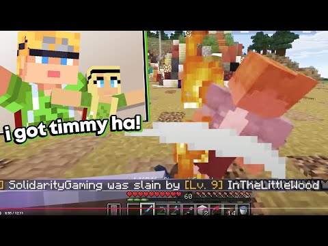 InTheLittleWood's Daughter PVPs Solidarity on Misadventures SMP!