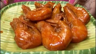 #Eating #headon #delicious #spicy #garlicshrimps #filipinocuisine #mukbang