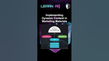 Implementing Dynamic Content in Marketing Materials #ai #artificialintelligence #machinelearning