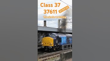 Full clag and away the beautiful rog classs 37 611 rail operations group train #class37 #clag #train