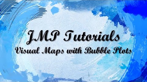 JMP 12 Tutorials - Mapping Data with Bubble Plots