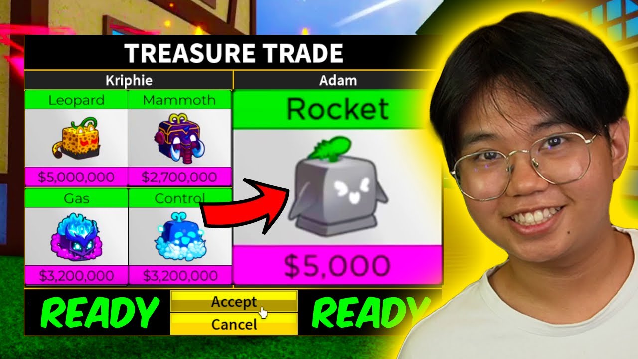 Blox Fruits - TRADING MYTHICAL FRUITS FOR TRASH!